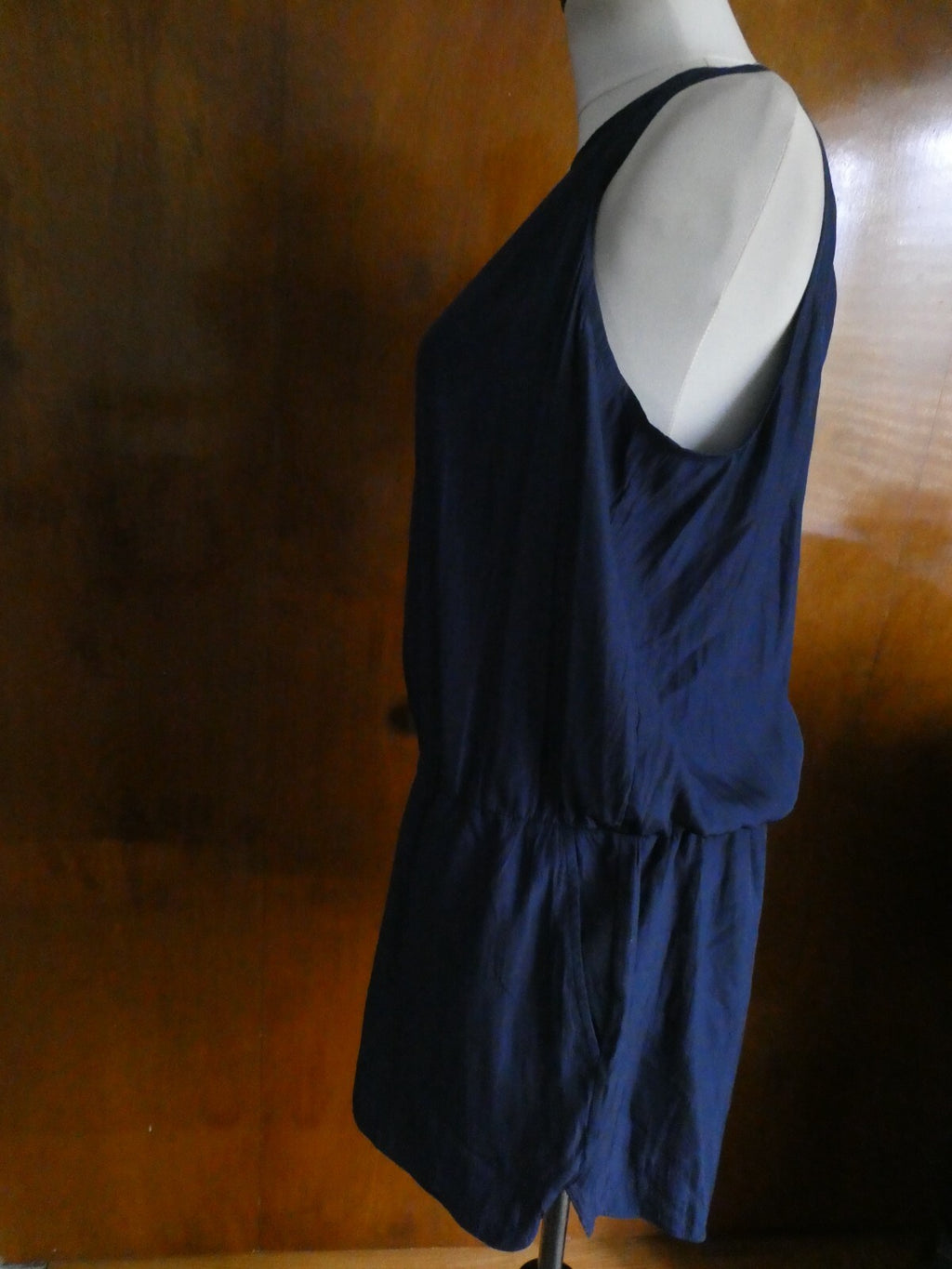 Gap Women's Navy Lined Romper Jumpsuit Size Large
