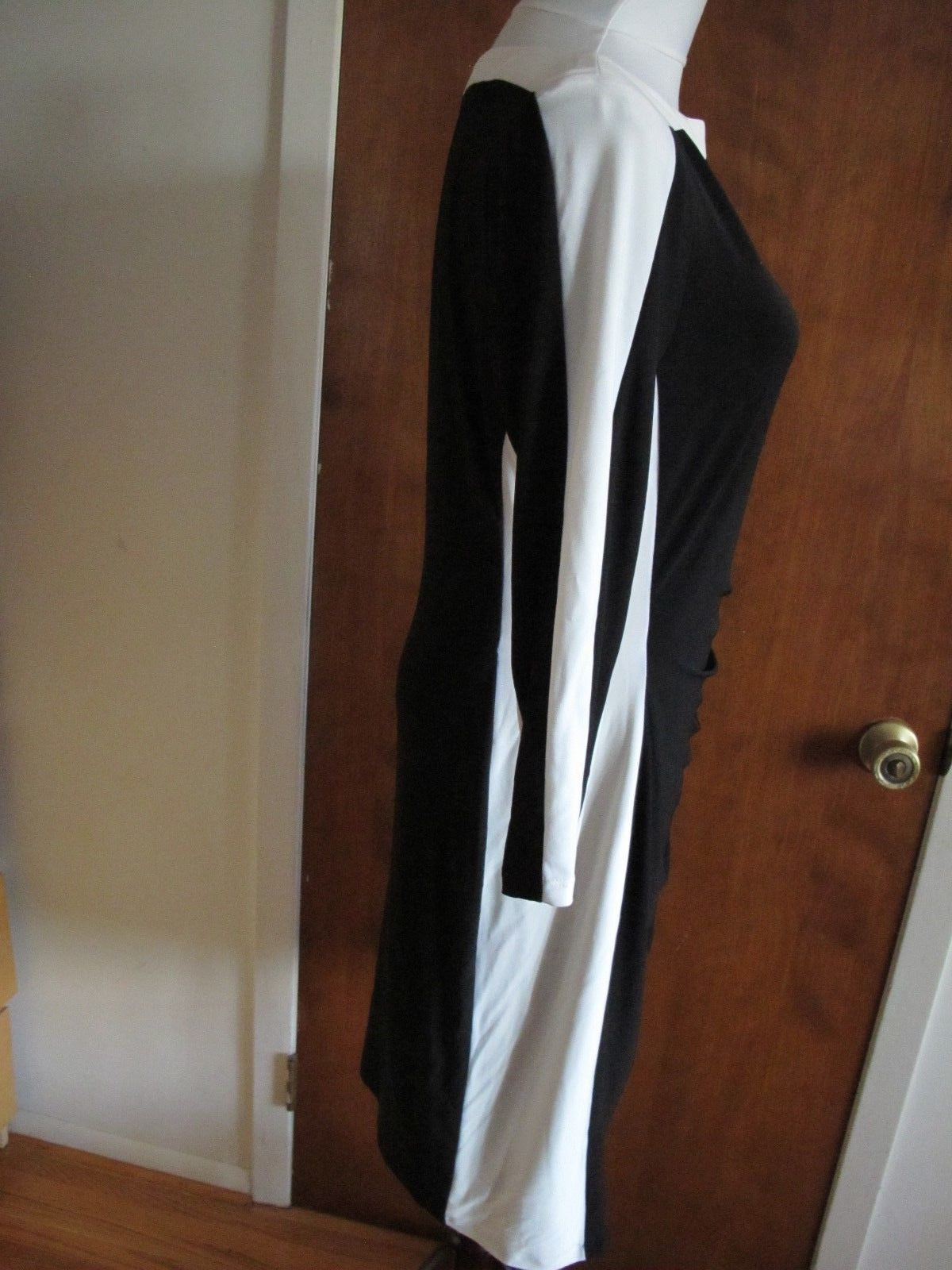 Ralph Lauren's women’s black white lined stylish NWT dress size 12