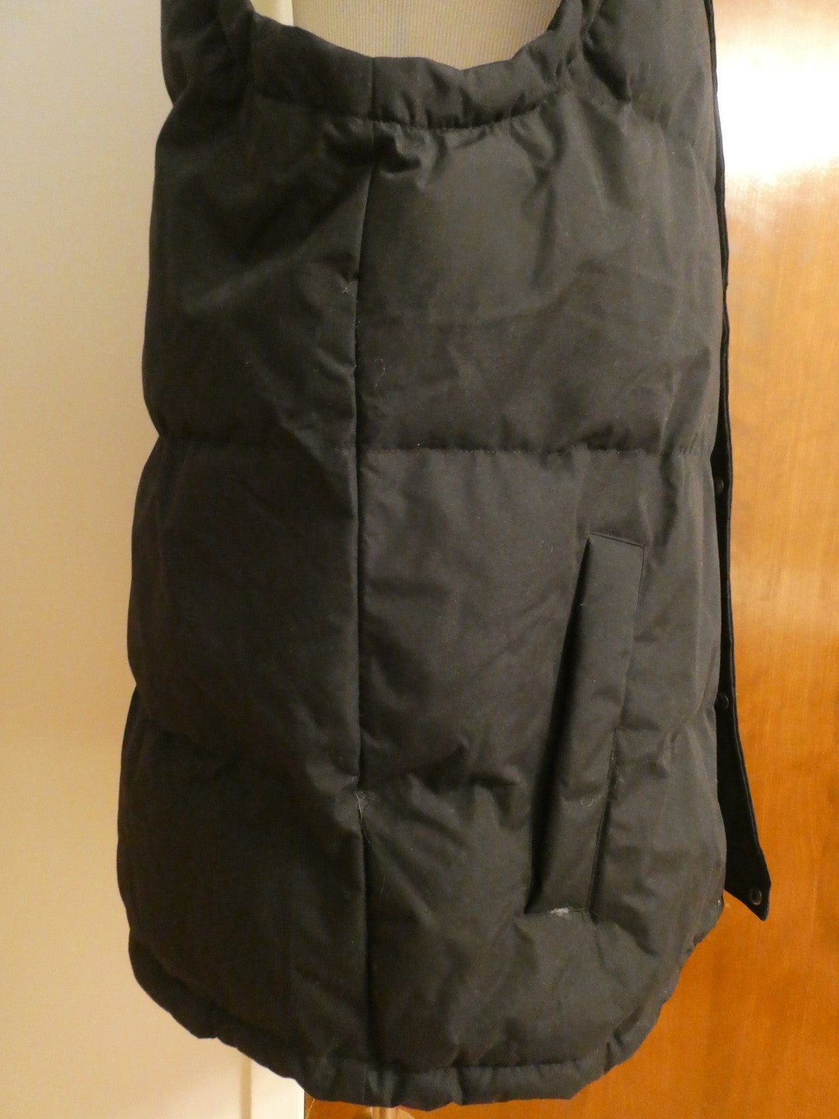 U.S. Polo Assn. Men's Full Zip Puffer Winter Vest Jacket black hood Size XXL