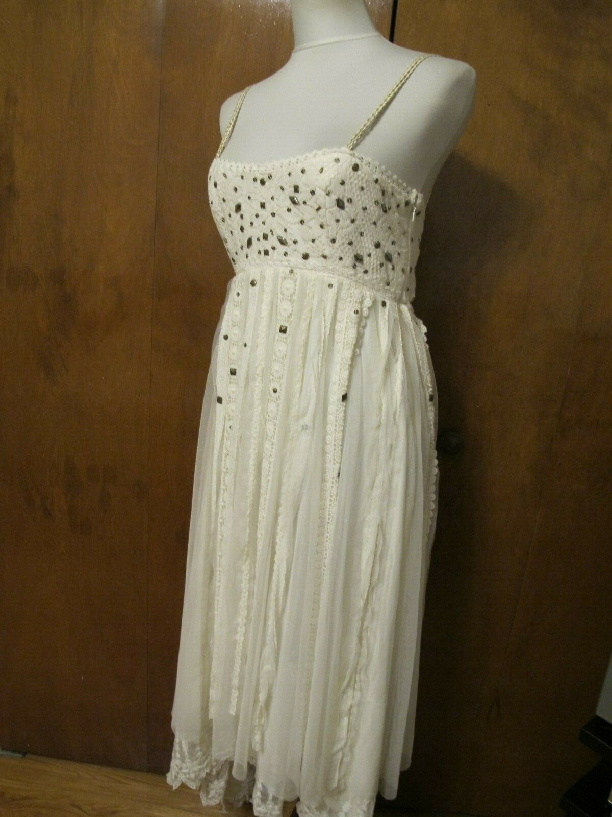 Free People women’s ivory Lace Party Dress New