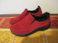 L.L. Bean Dark Red Women's Suede Slip On Shoes 7 Medium 