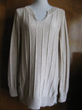 Calvin Klein women's heather safari tunic detailed sweater size Large NWT