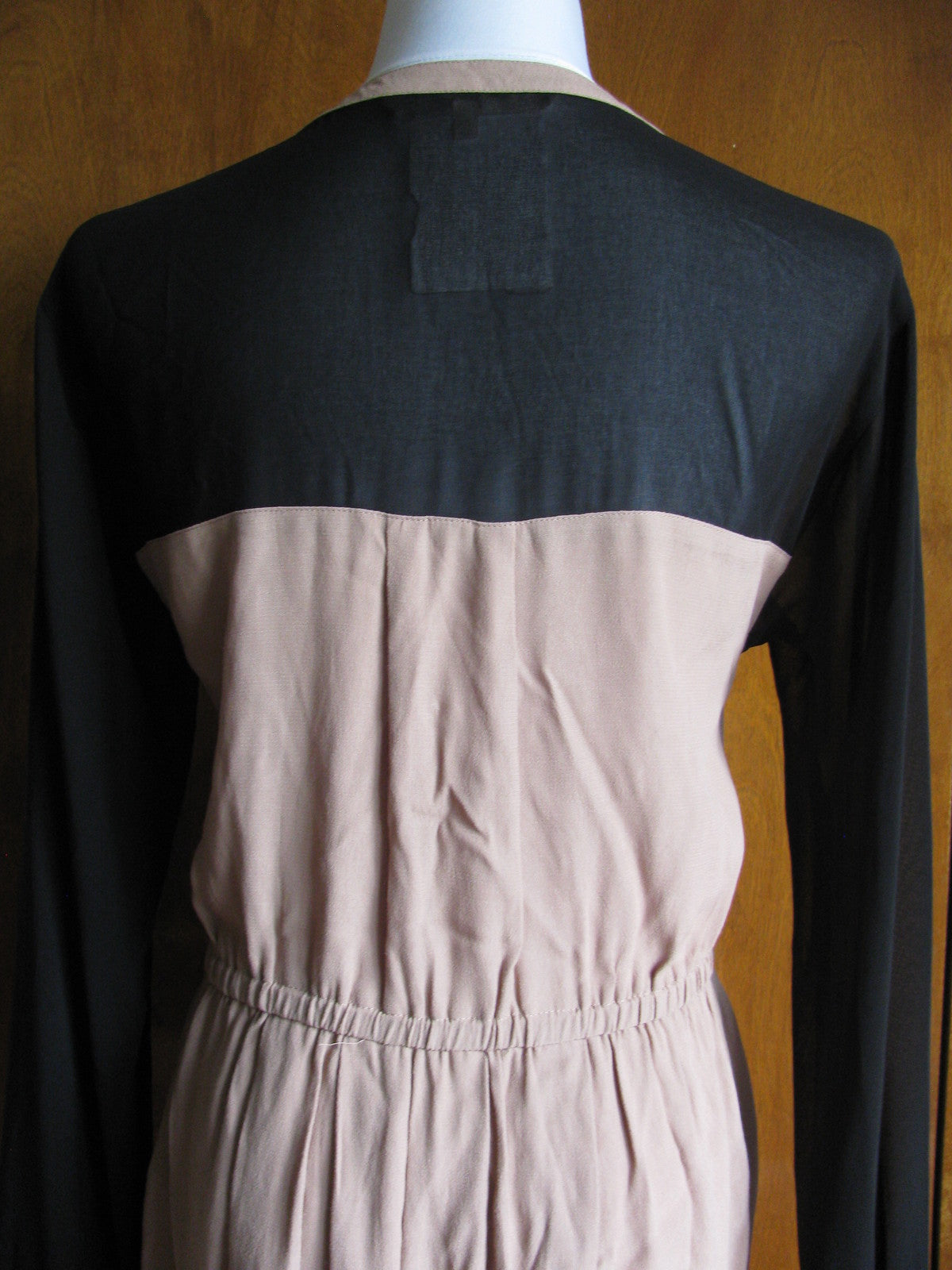 Rachel Roy women's black beige mesh dress size small NWT 