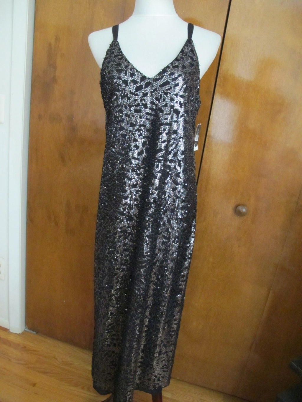 Nic Zoe womens black evening maxi dress Size 8, 10