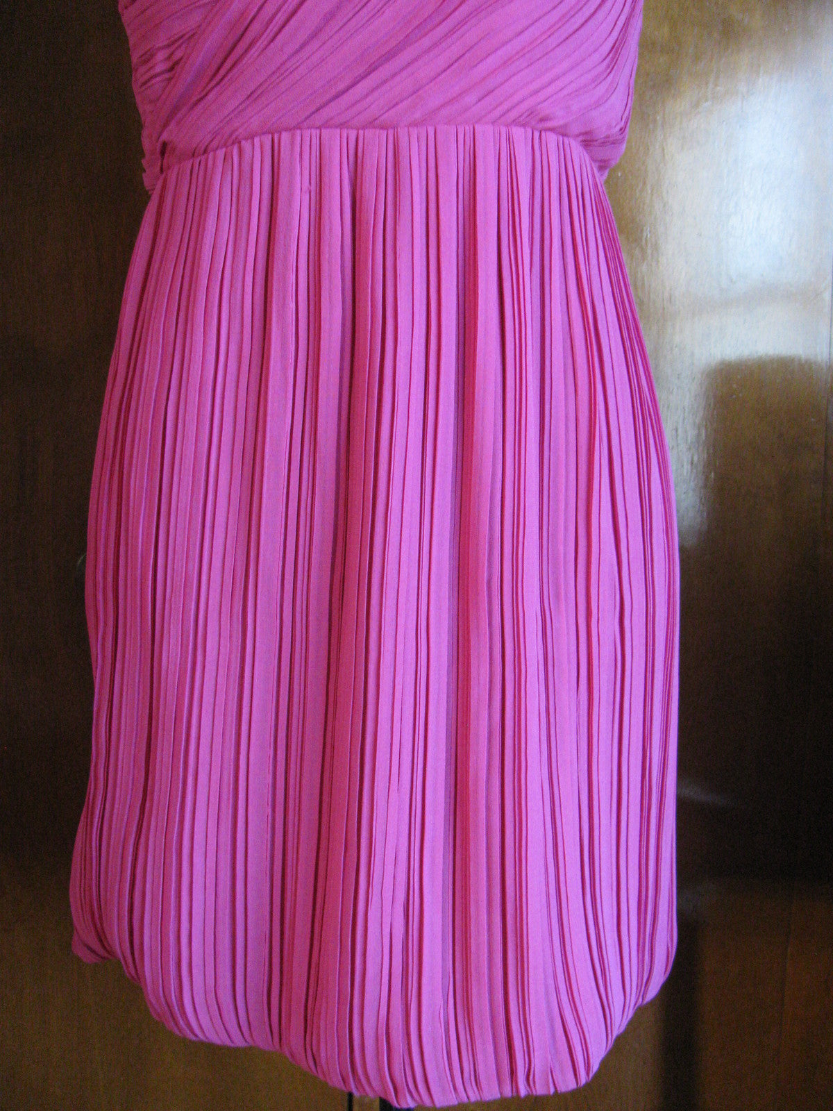 Theory Taliana Women's rubellite one shoulder silk evening dress New