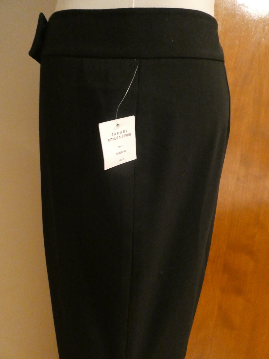 Tahari Arthur S. Levine women's g black full lined dress pants wide leg size 14