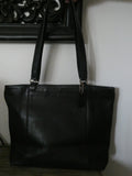 Coach women's black vintage large zip shoulder bag #0779-927