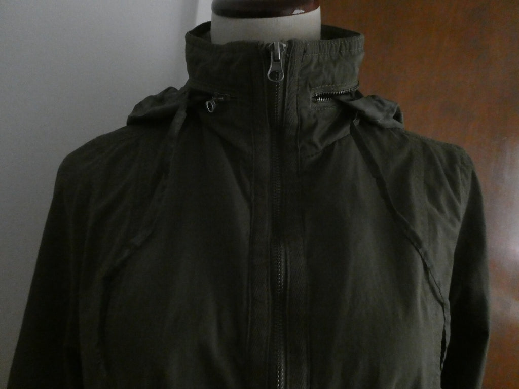 Mossimo Supply Co Women’s Olive Green Water Resistant Hood Jacket Size Small