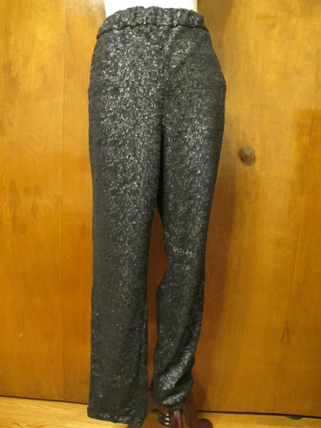 Free People Women's Black Evening Sequin Evening  Have Lined Pants Large