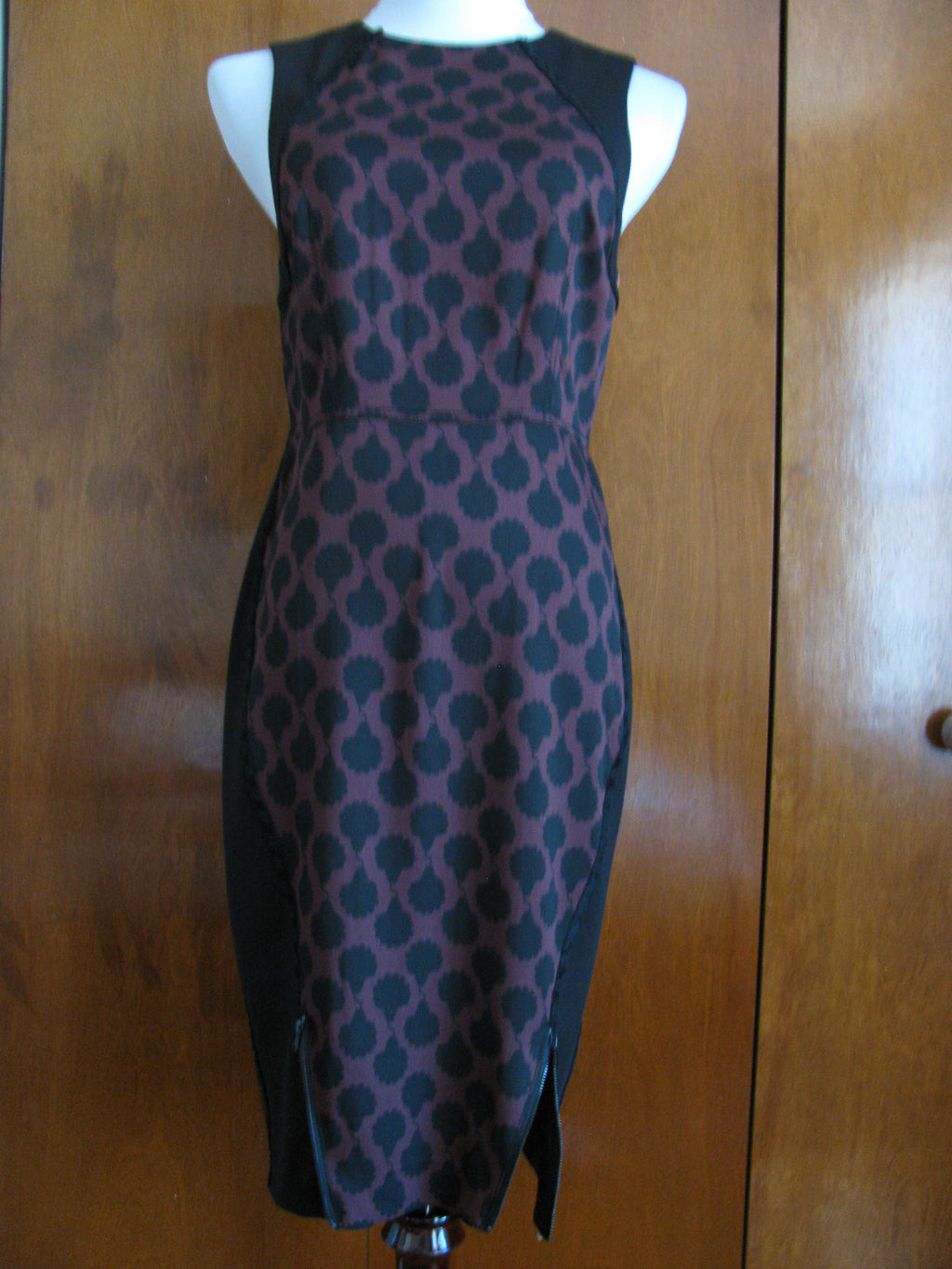 Rachel Roy Women's Red Currant Black Dress New