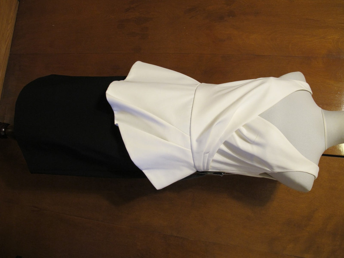 Ralph Lauren's women’s black ivory evening dress 12