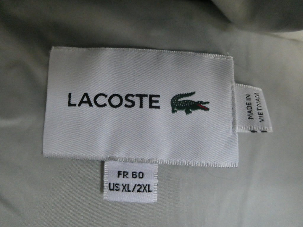 Lacoste Men’s Reversible Down Puffer Jacket XL 2XL Black Gray Hooded NWT $450