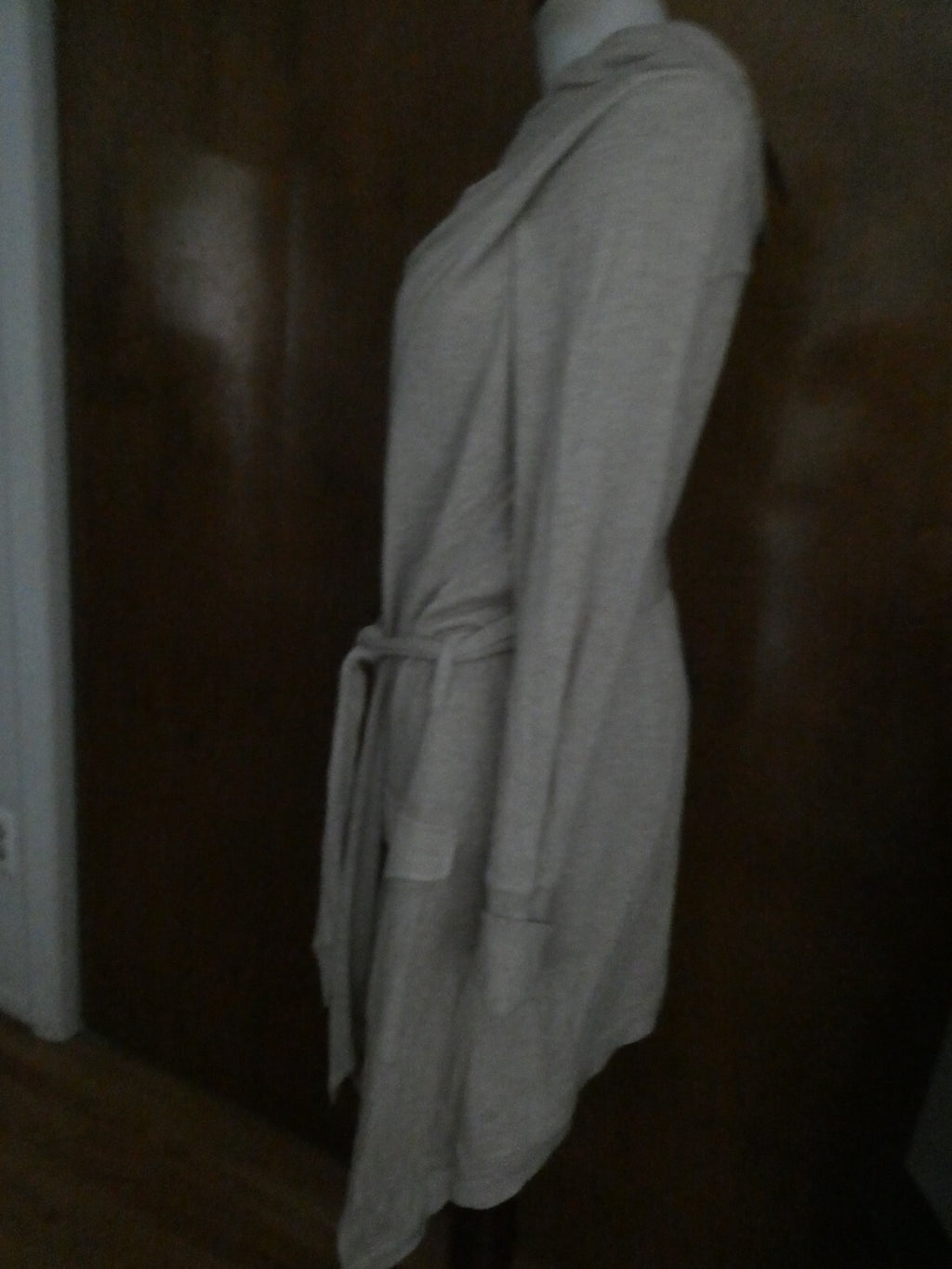 Juicy Couture Women's Beige Soft Modal/Cotton Wrap Long Jacket Cardigan Xlarge 