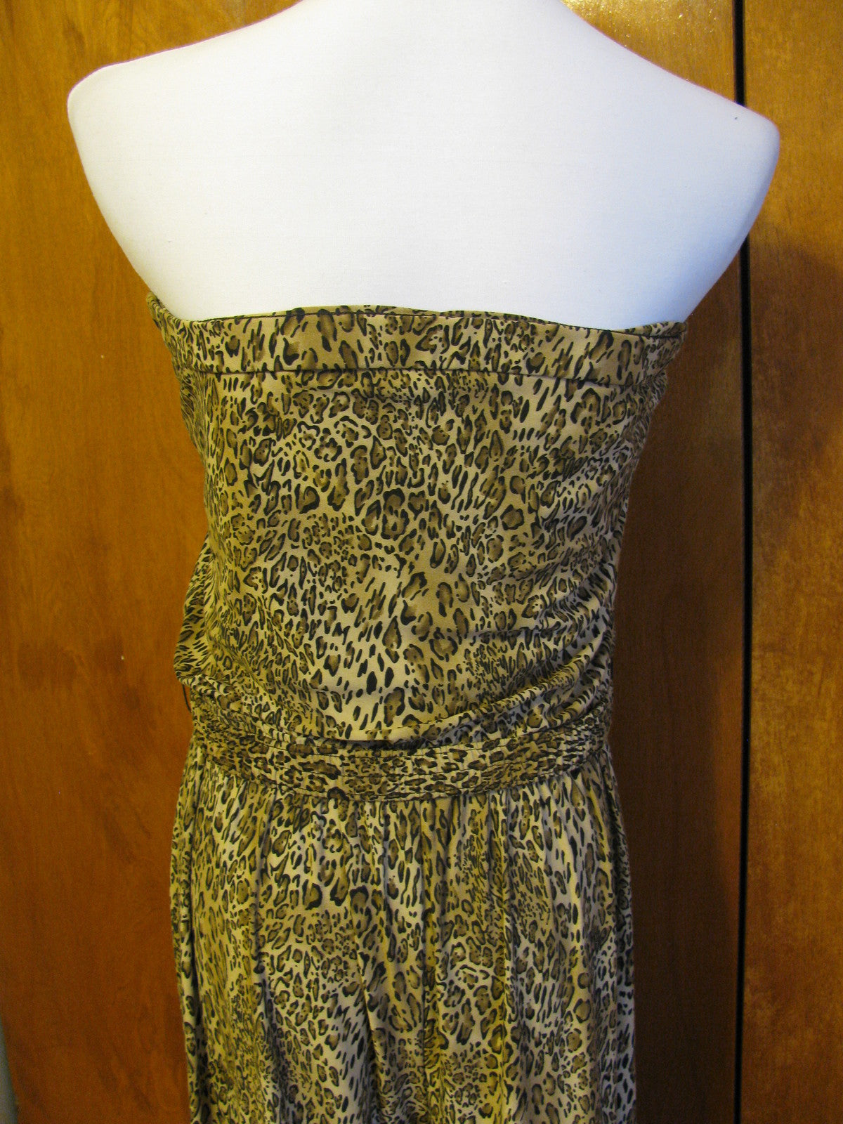 MSK women’s jumpsuit leopard black size large NEW