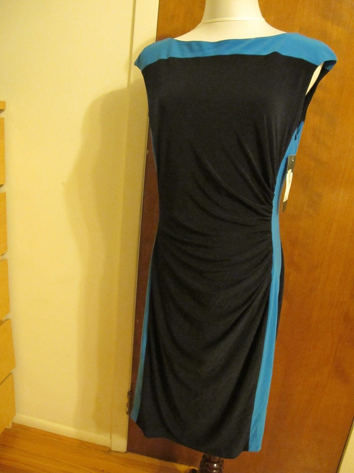 Ralph Lauren Women's Navy Blue Lined Evening Dress New