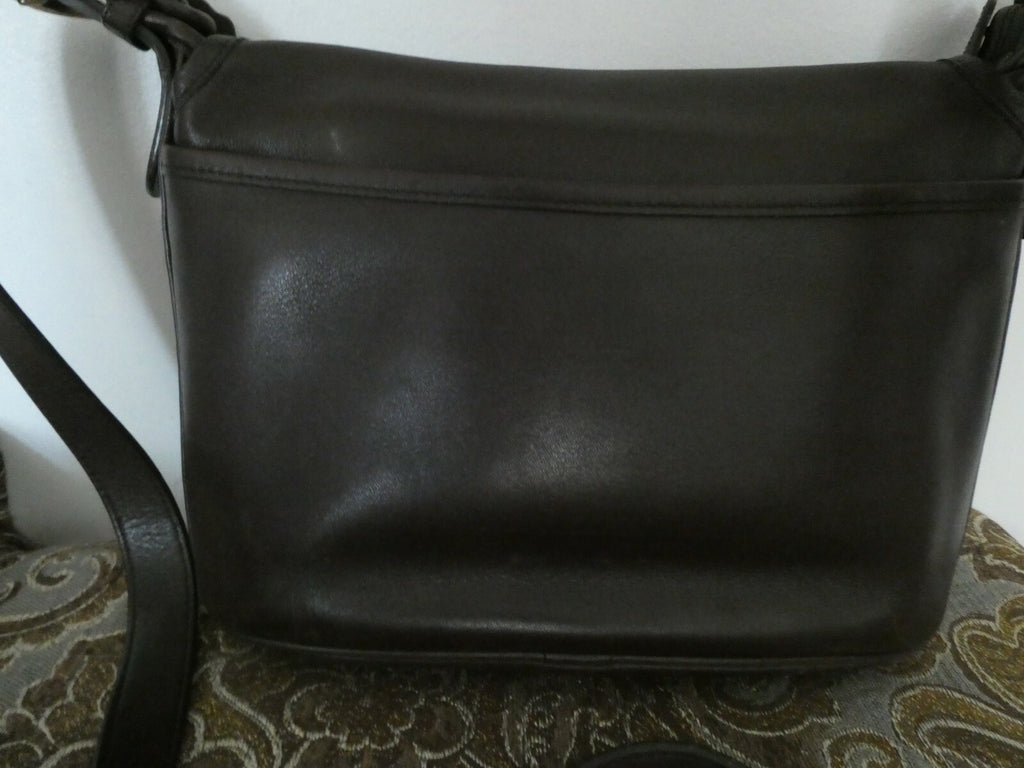 Vintage Coach Fletcher Crossbody Brown Leather Shoulder Bag Handbag 9C8Z-4150