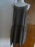 Unit QLO women's light brown 100% rayon summer dress size Large