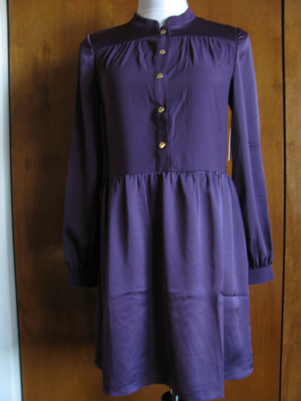 Juicy Couture LA women's blackberry shirt lined dress New Size 2, 4