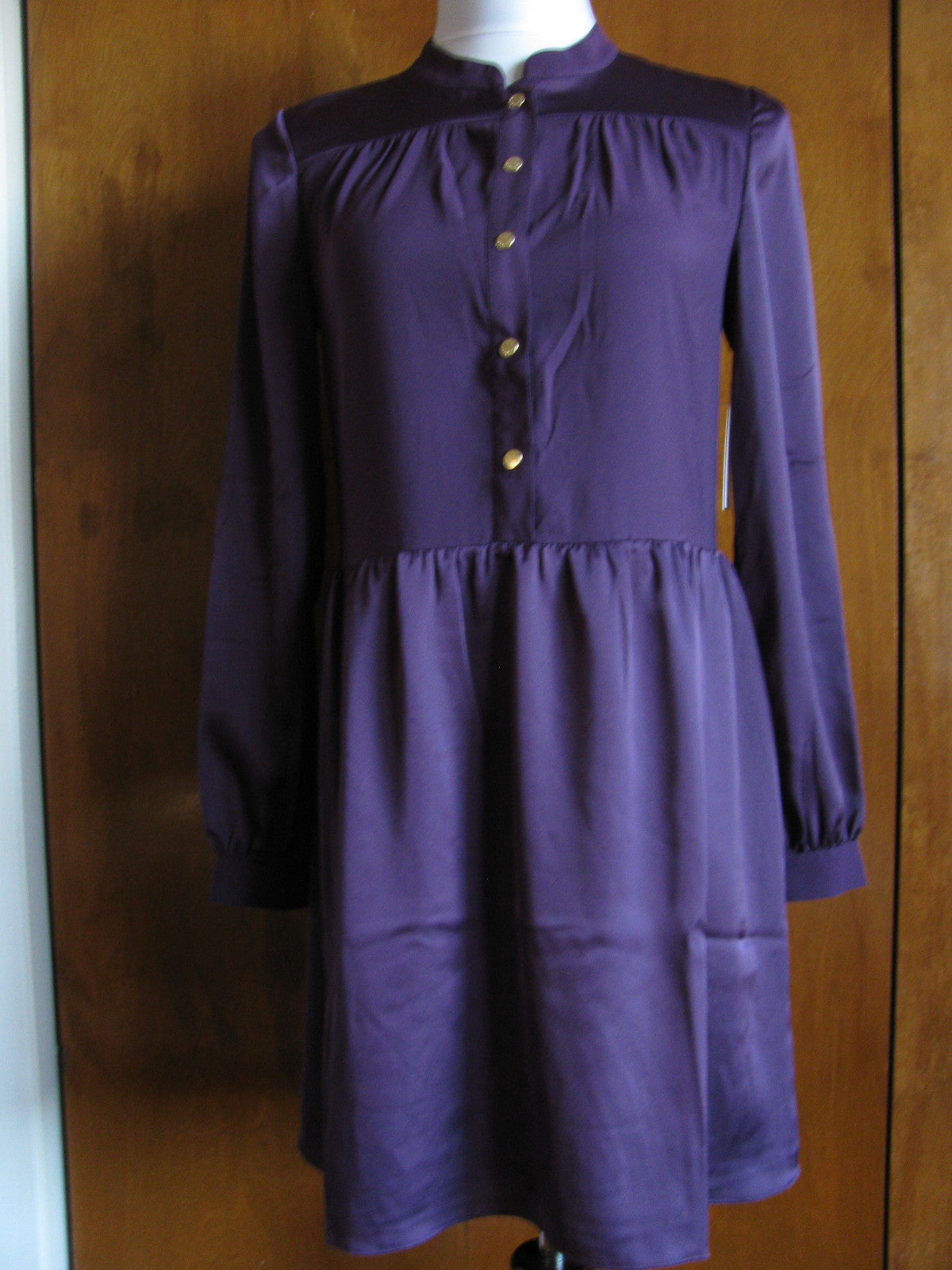 Juicy Couture LA women's blackberry shirt lined dress New Size 2, 4