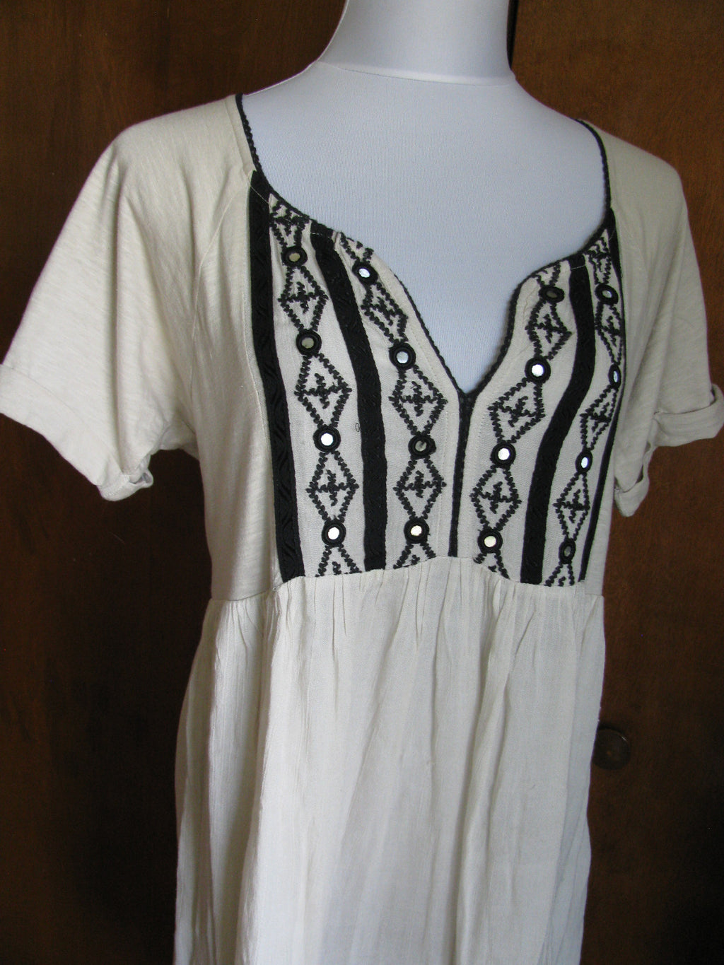 Free People Women's sand embroidered dress New