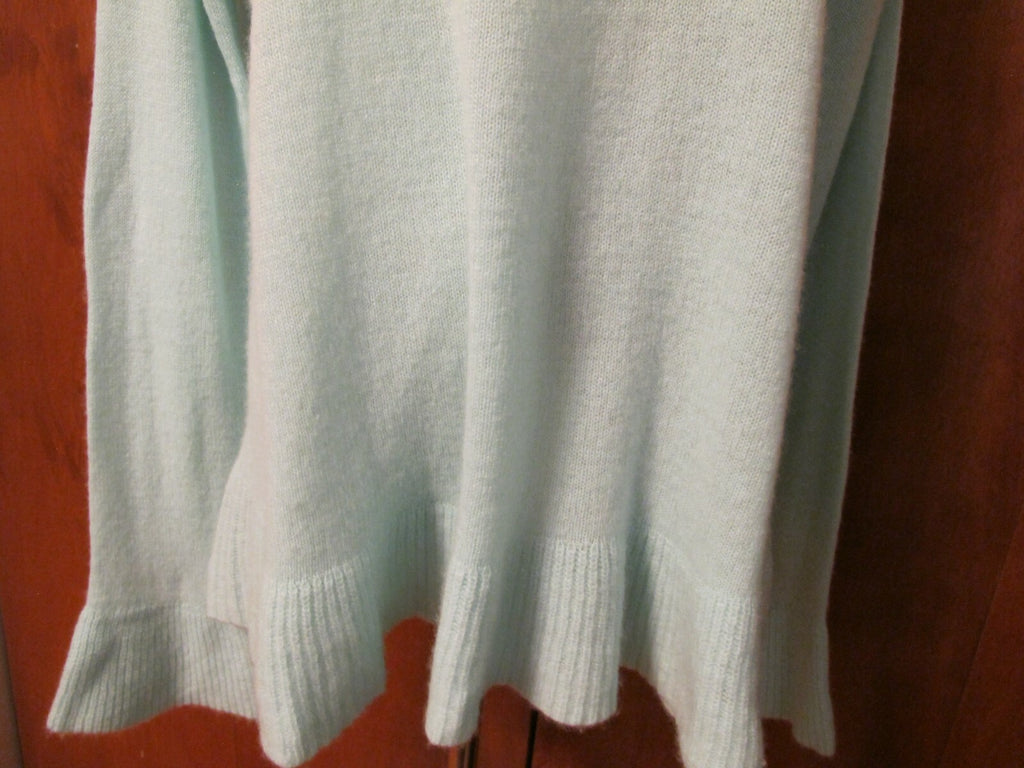 Lord &Taylor Women's turquoise pale cashmere sweater