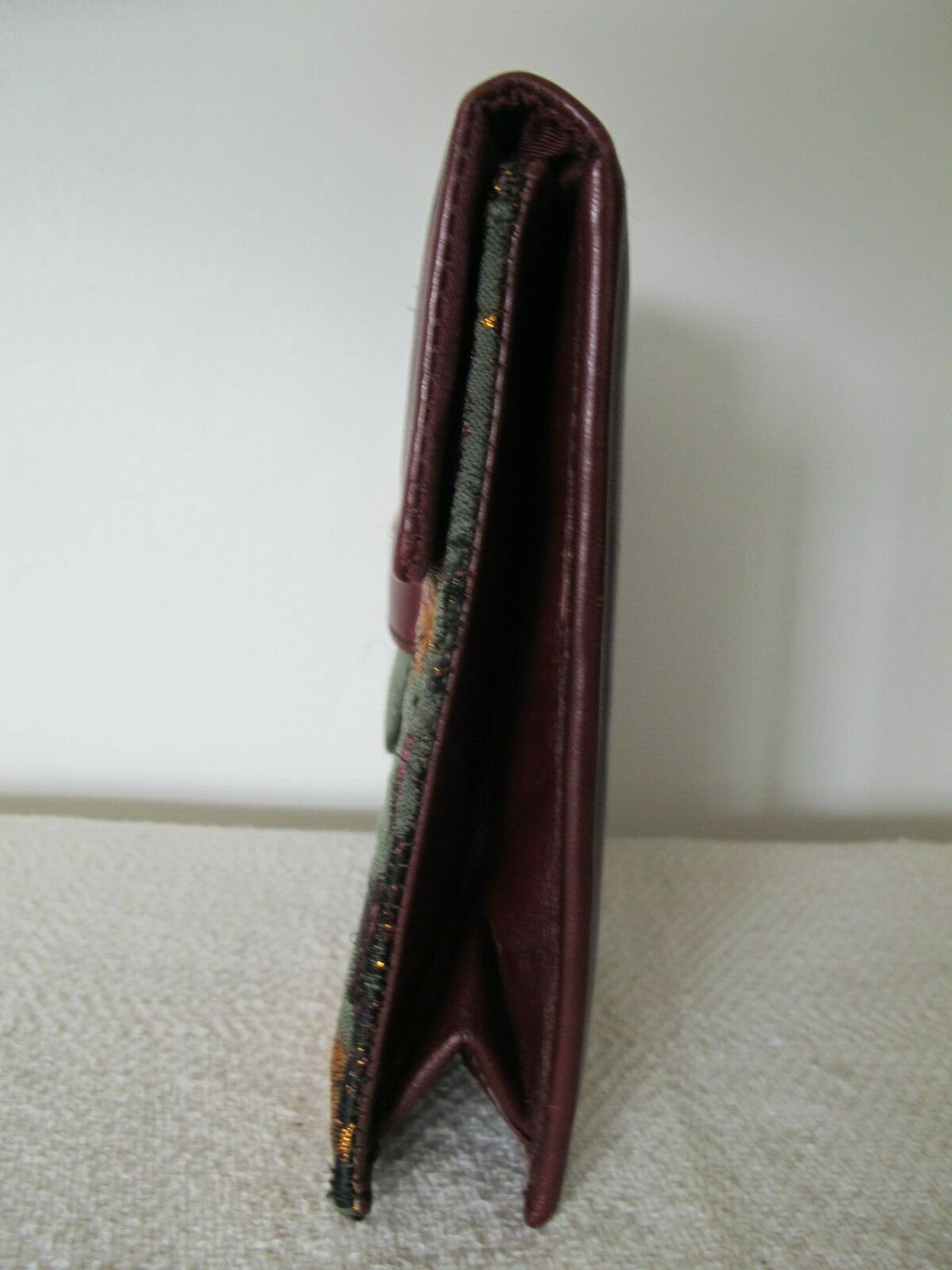  Anthropologie Parme Marin Women's Burgundy Evening Purse Bag Clutch 