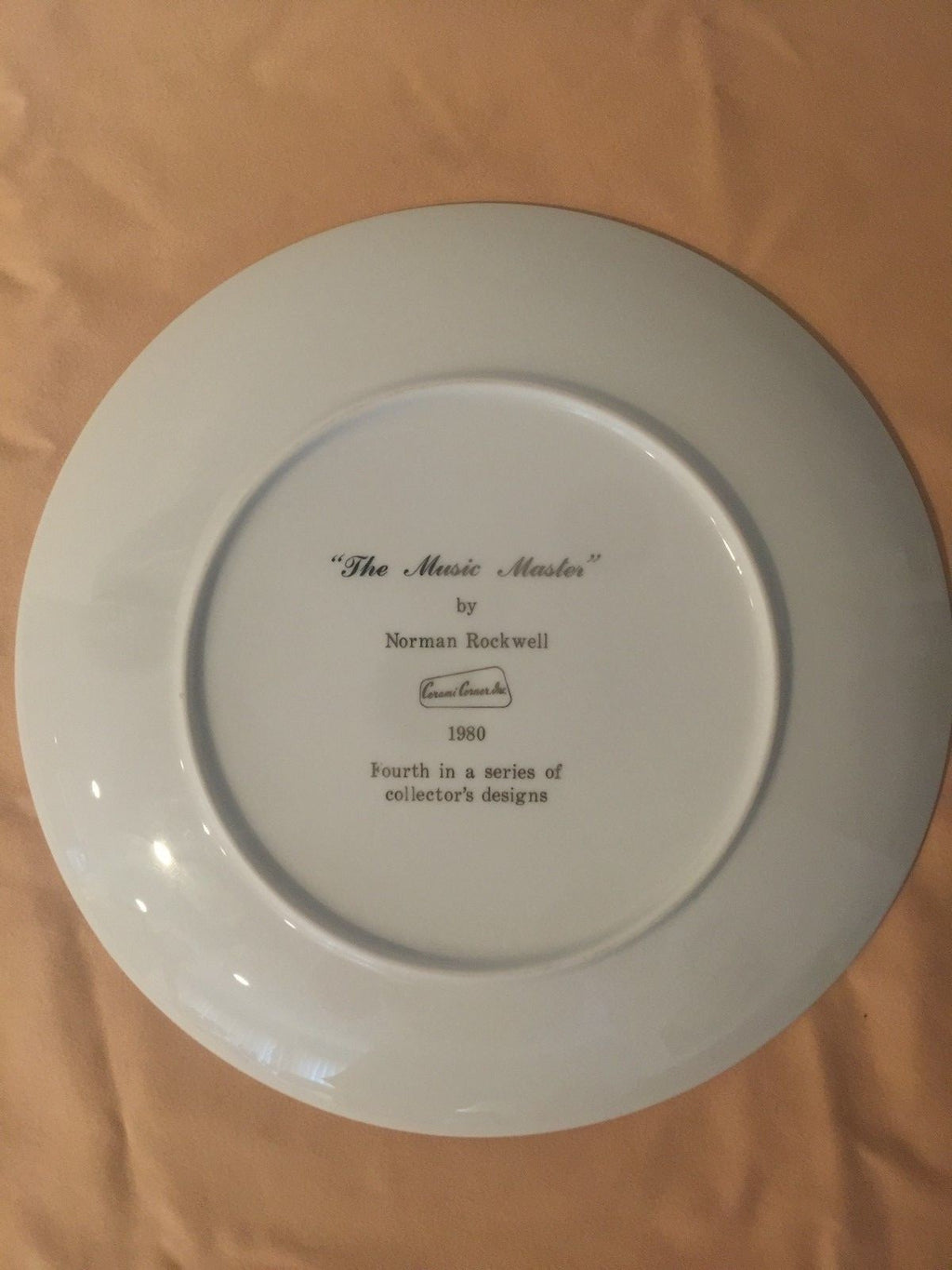 The Music Master plate by Norman Rockwell Fourth In Series Of Collectors Designs