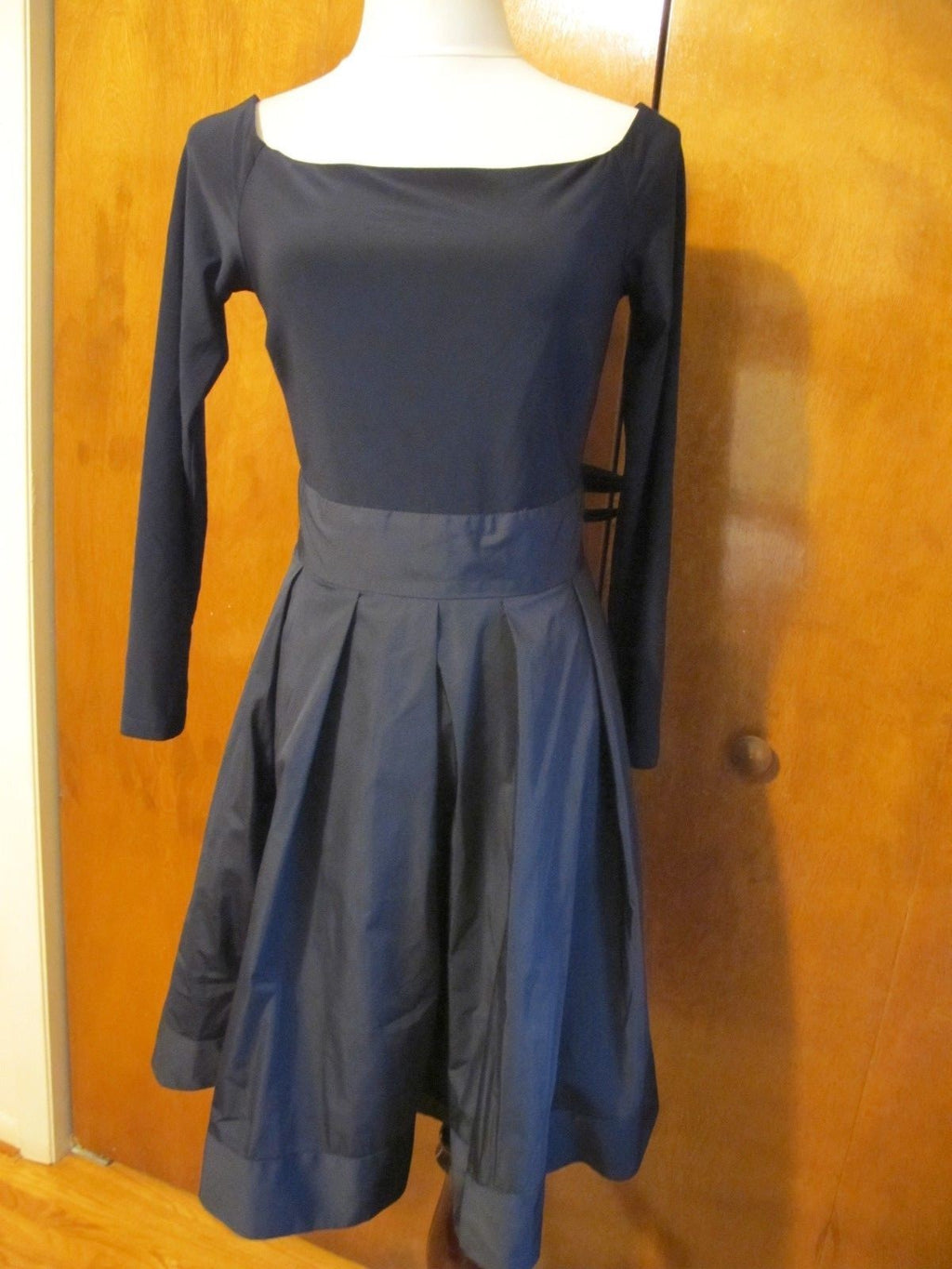 Lauren Ralph Lauren Women's navy evening flare silhouette Dress 