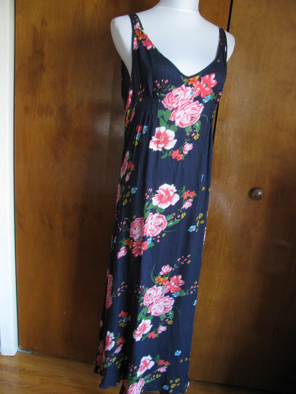 Free People women’s multi color soft rayon long NWT dress size Small 