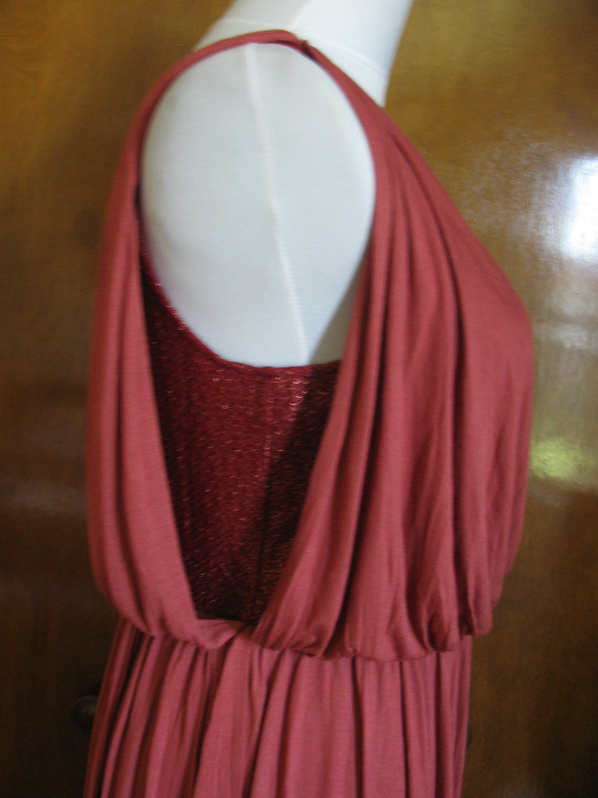Free People Women’s Draping Over Tuscan Red Soft Dress 