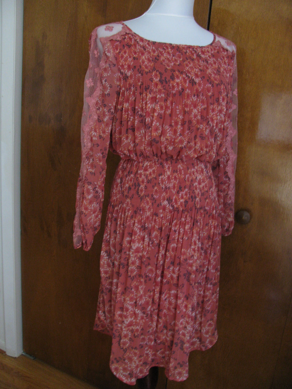 Free People women’s rose glow combo dress size Small