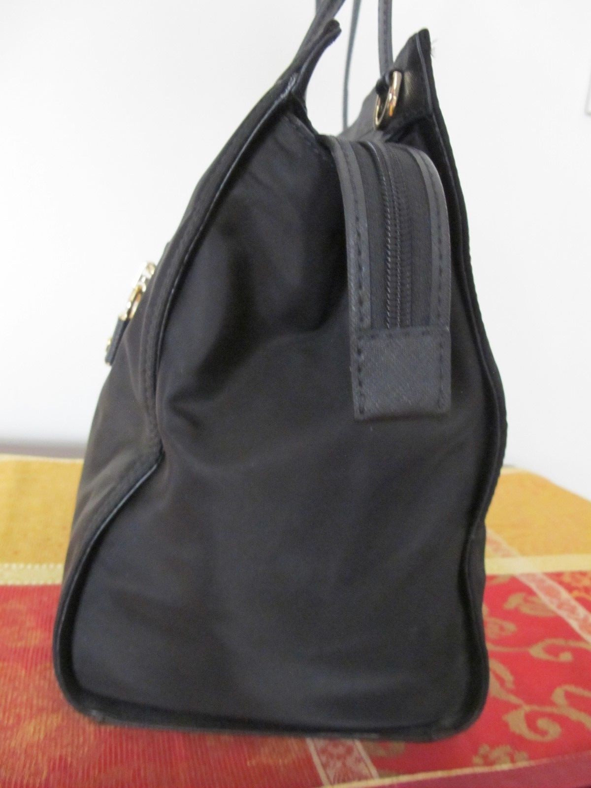 MICHAEL KORS Women's Black Large Nylon Handbag Tote 