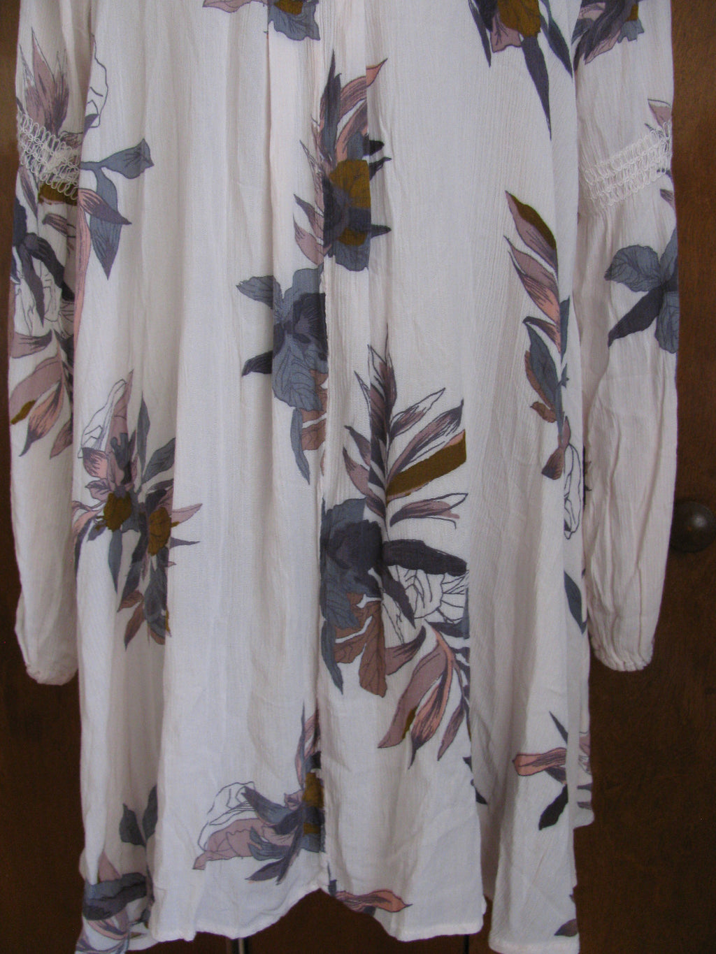 Free People Women’s Pearl Combo Rayon floral print Top New