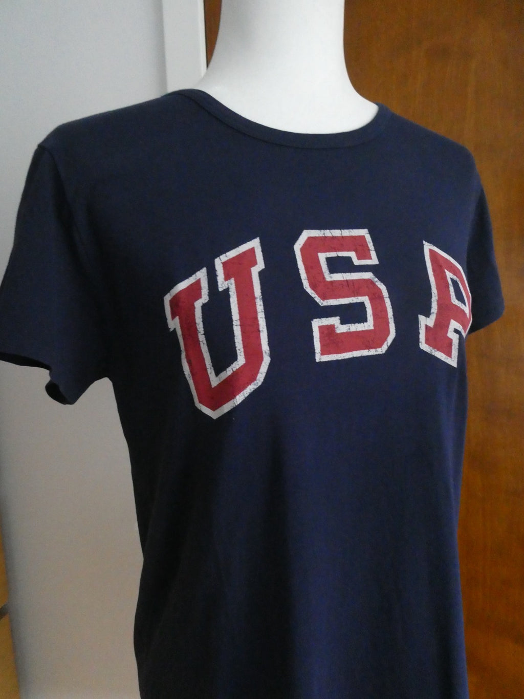 Polo Ralph Lauren 2016 Team USA Olympic Dress Women Navy Blue Cotton USA Graphic
