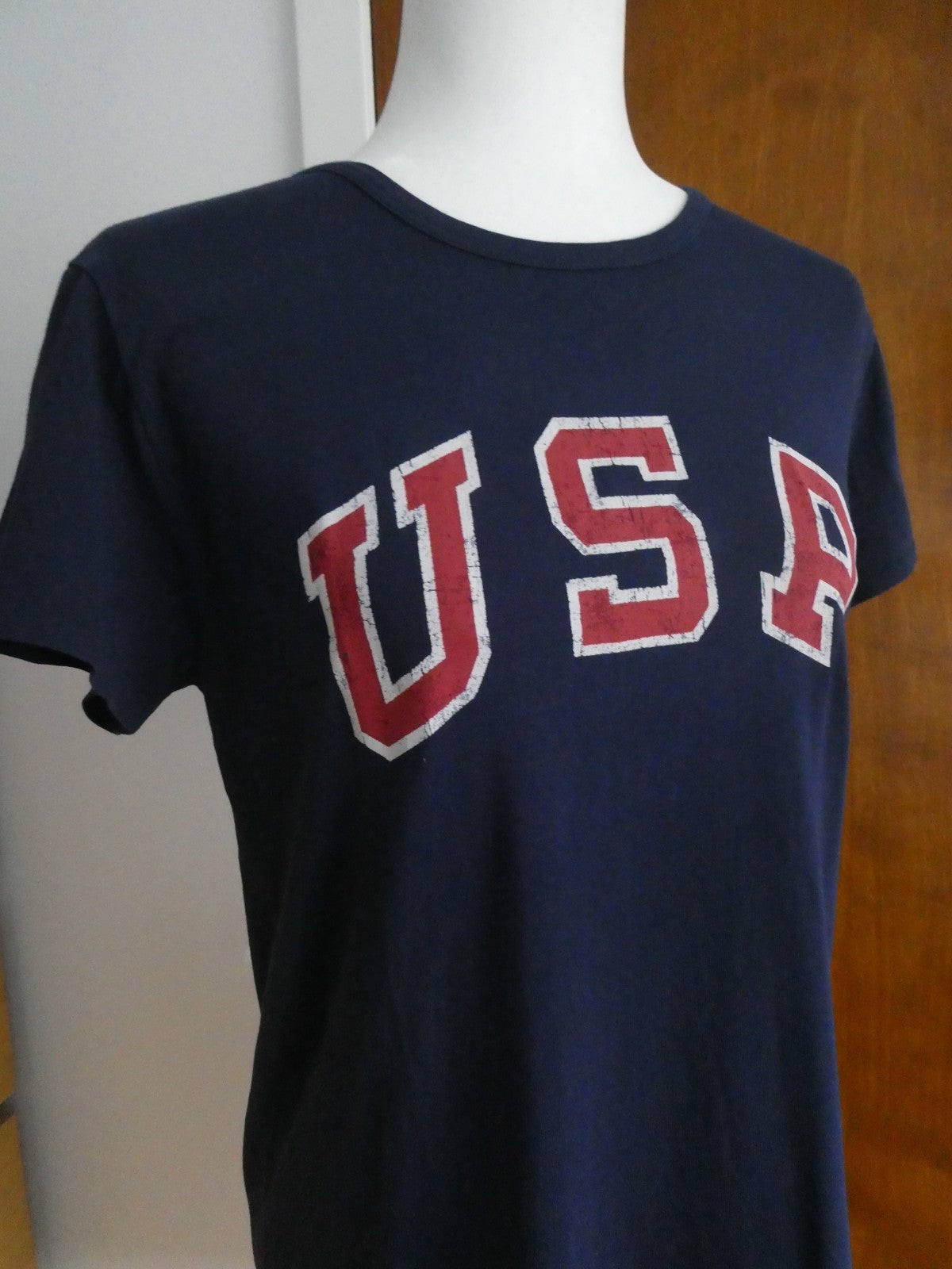 Polo Ralph Lauren 2016 Team USA Olympic Dress Women Navy Blue Cotton USA Graphic