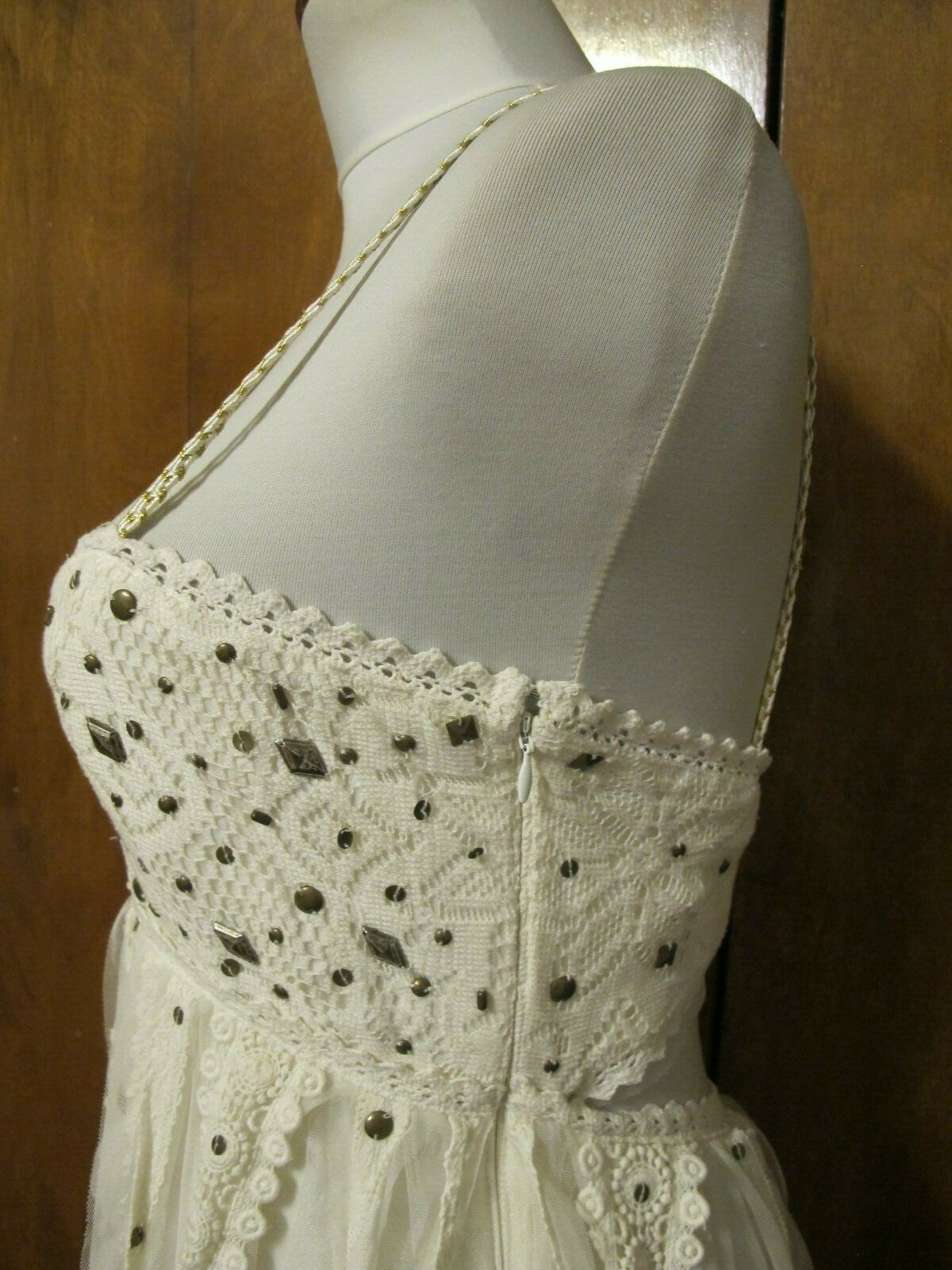 Free People women’s ivory Lace Party Dress New
