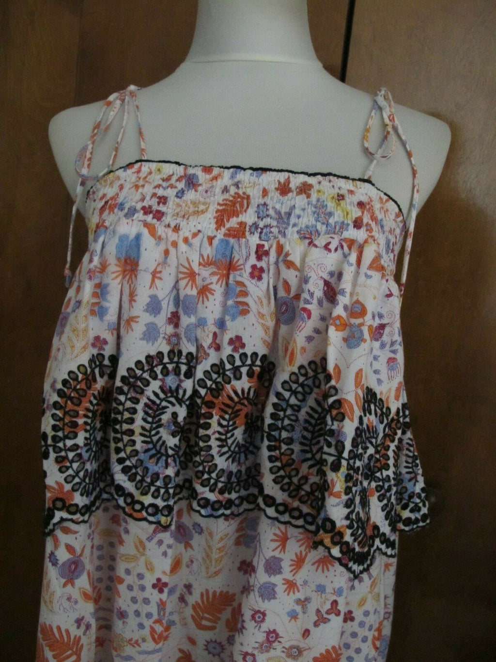 Anthropologie Antick Batik Women Multi Colored A-Line Dress Medium