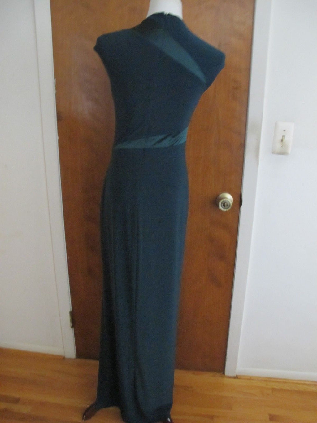 Ralph Lauren women's green evening detailed maxi dress New