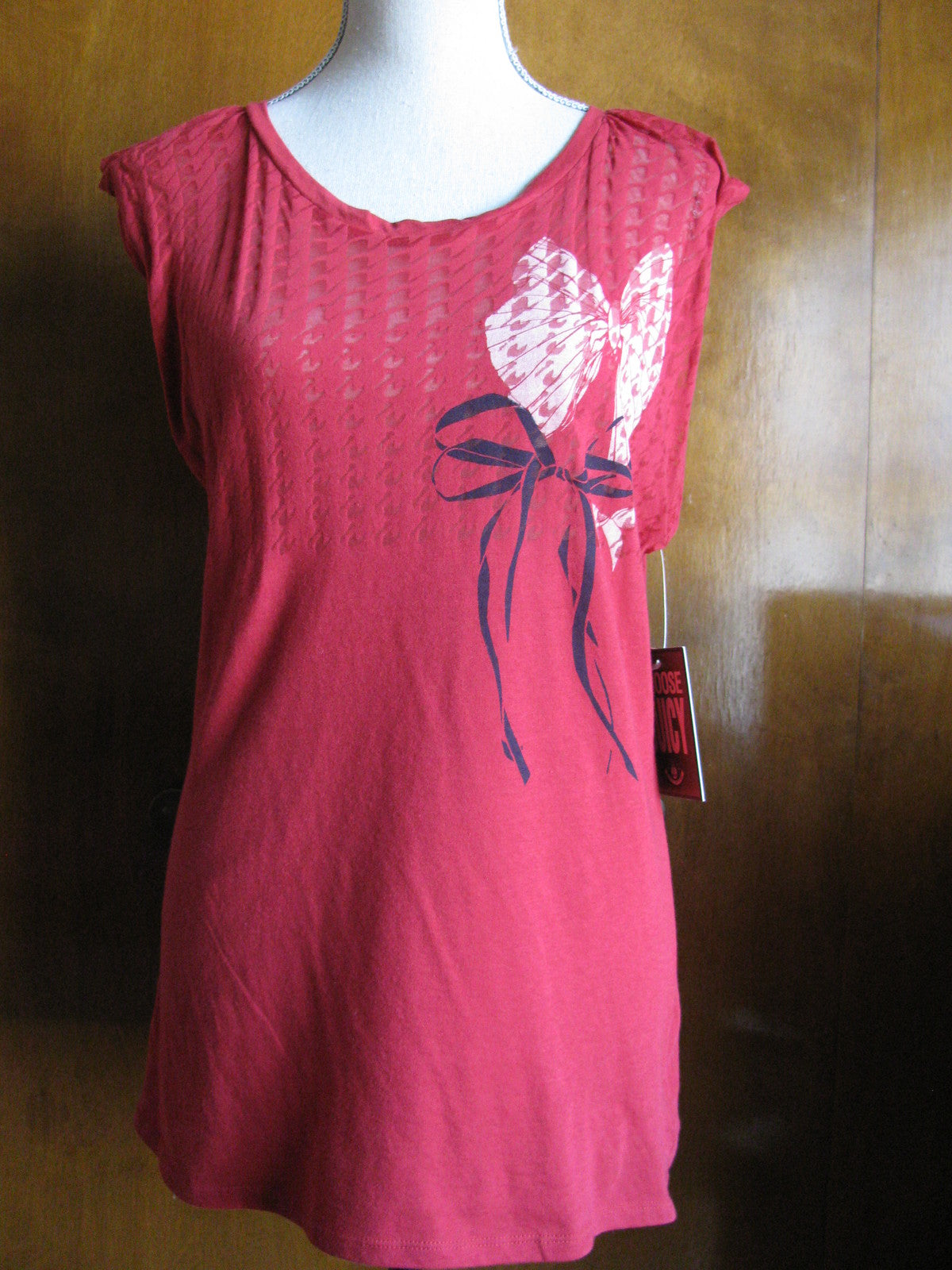Juicy Couture Women's Red Top Tee New