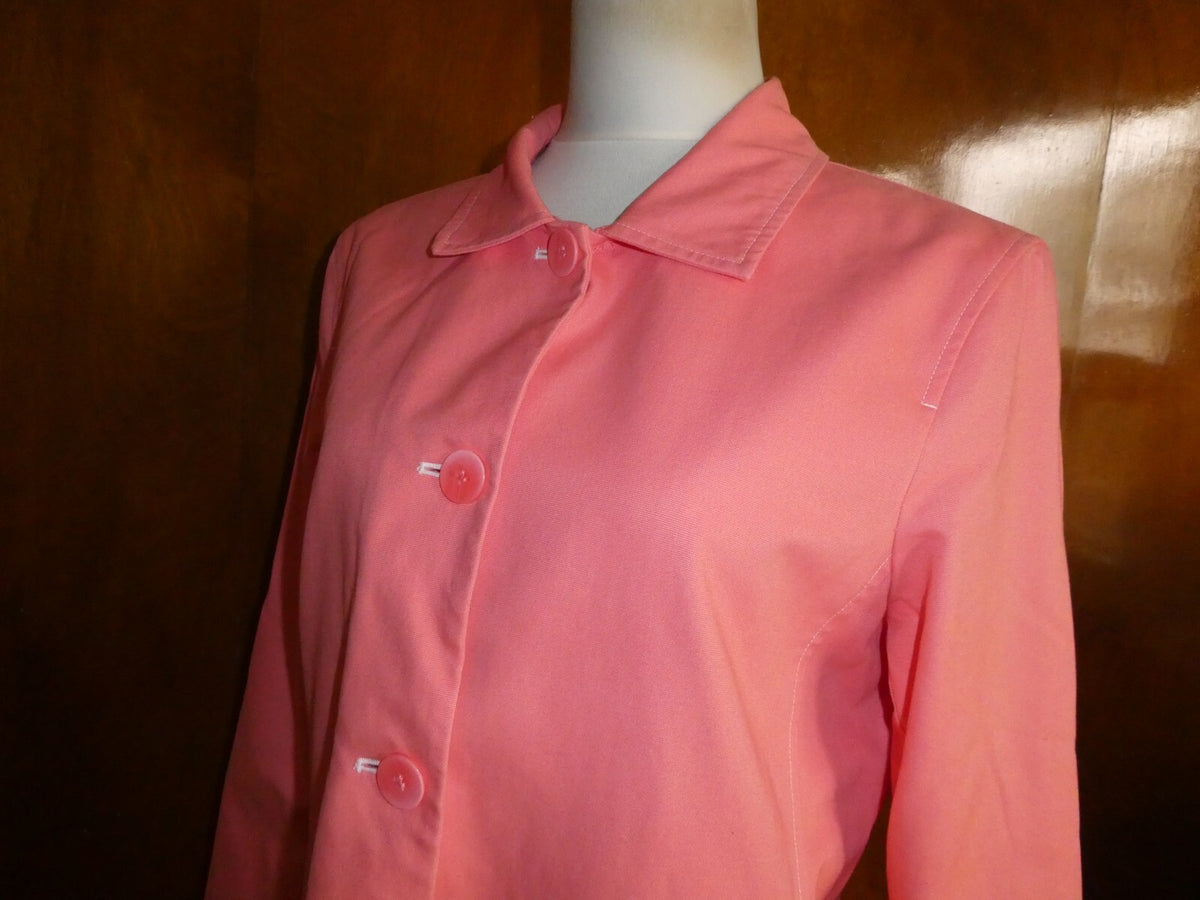 JH Women's Orange Long Sleeve Trench Coat Size 14 (can fit size 12)