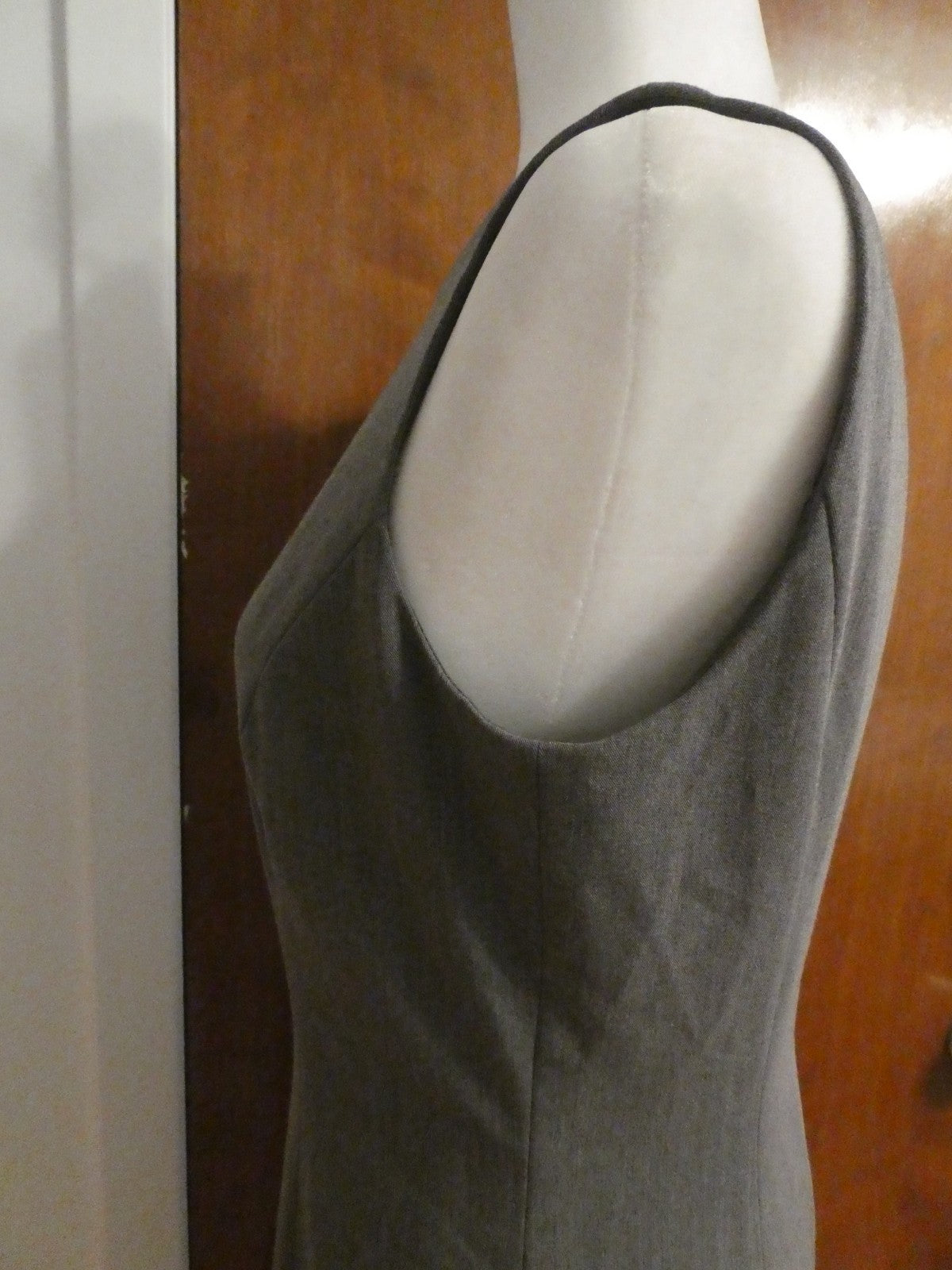 MIX by Tahari Arthur S. Levine Gray Sheath Dress Women Size 4 Lined Career