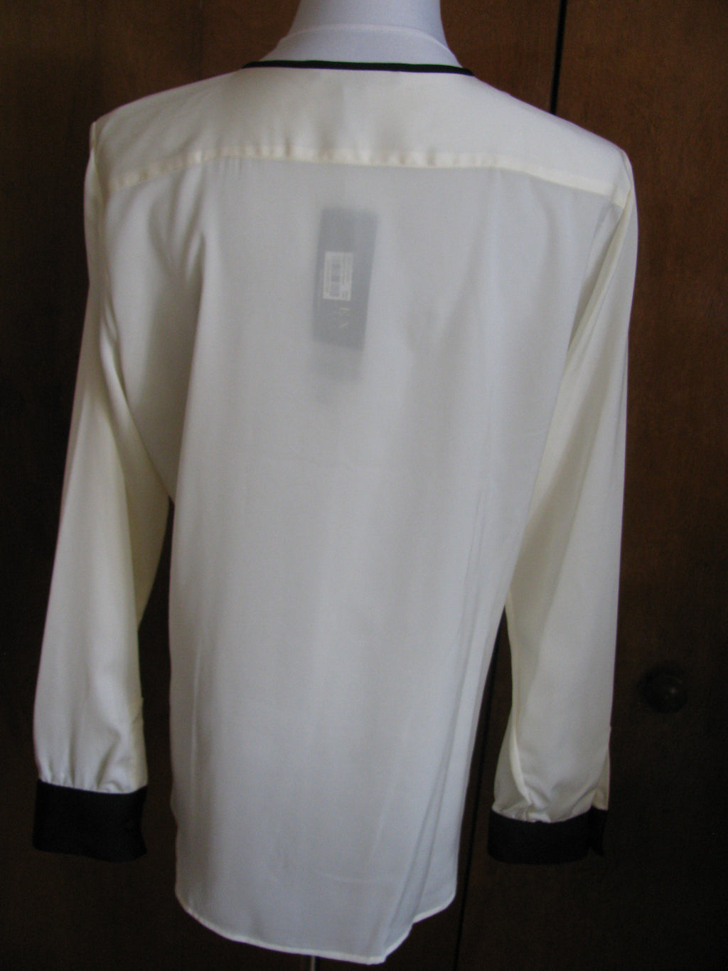 Ralph Lauren women's cream black detailed top New