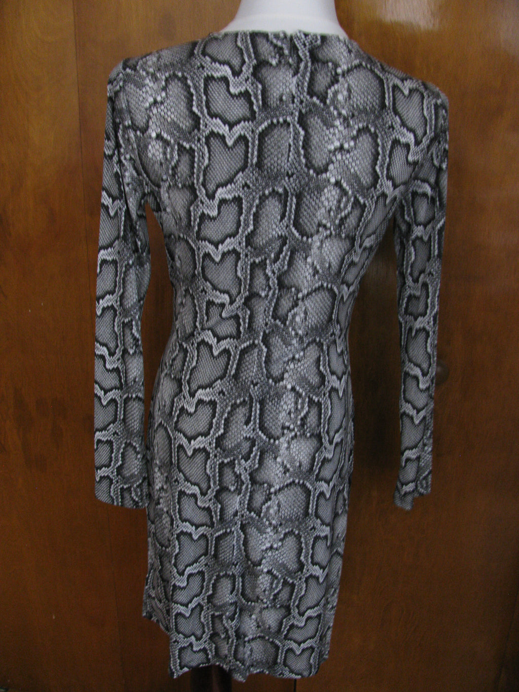 Michael Kors women’s snake print faux wrap long sleeves dress Size PM, PL, PS