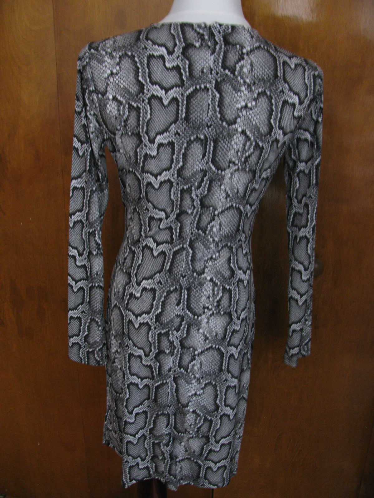 Michael Kors women’s snake print faux wrap long sleeves dress Size PM, PL, PS