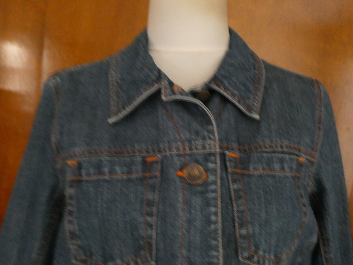 BB BLUE women's blue jean jacket size PL