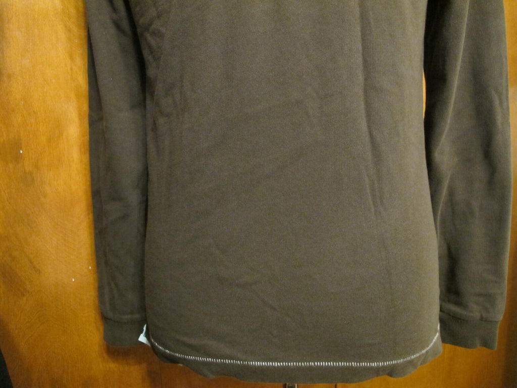 Alternative men's cotton collared brown sweater size small