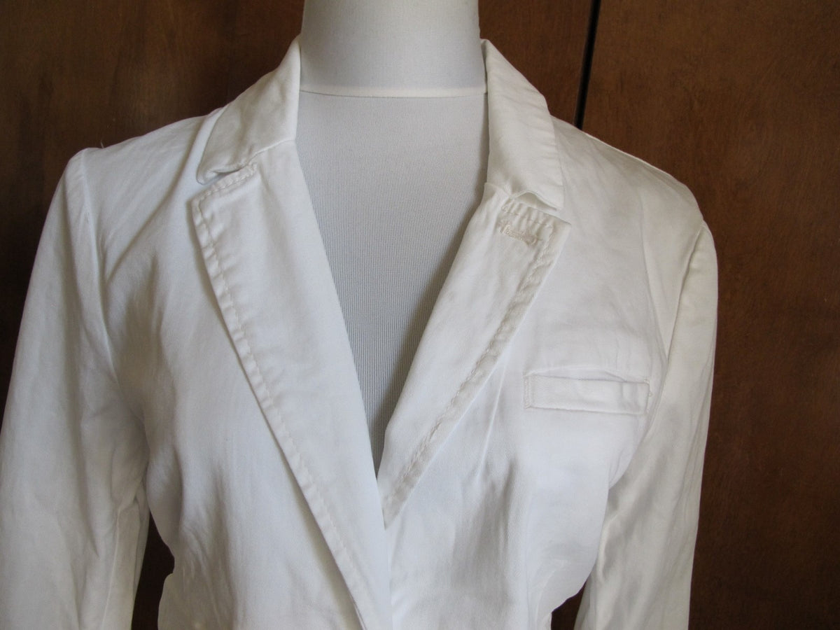 Anthropologie HEI women's white blazer Large 