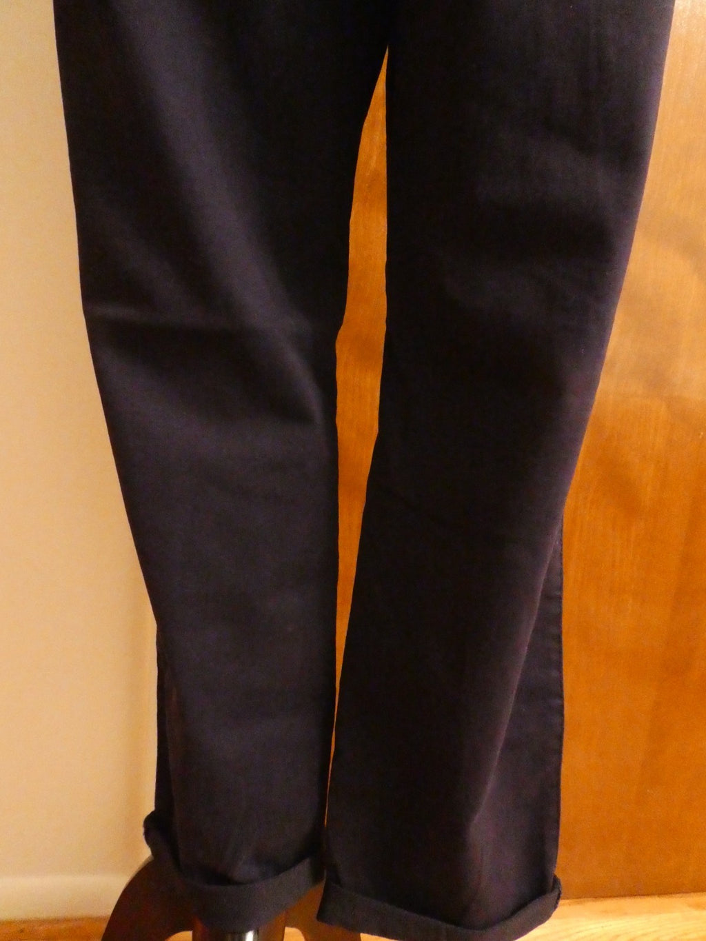 U.S. POLO ASSN. Women Navy Mid Rise Relax Fit Denim Slim Chino Pant 16 (fits 14)