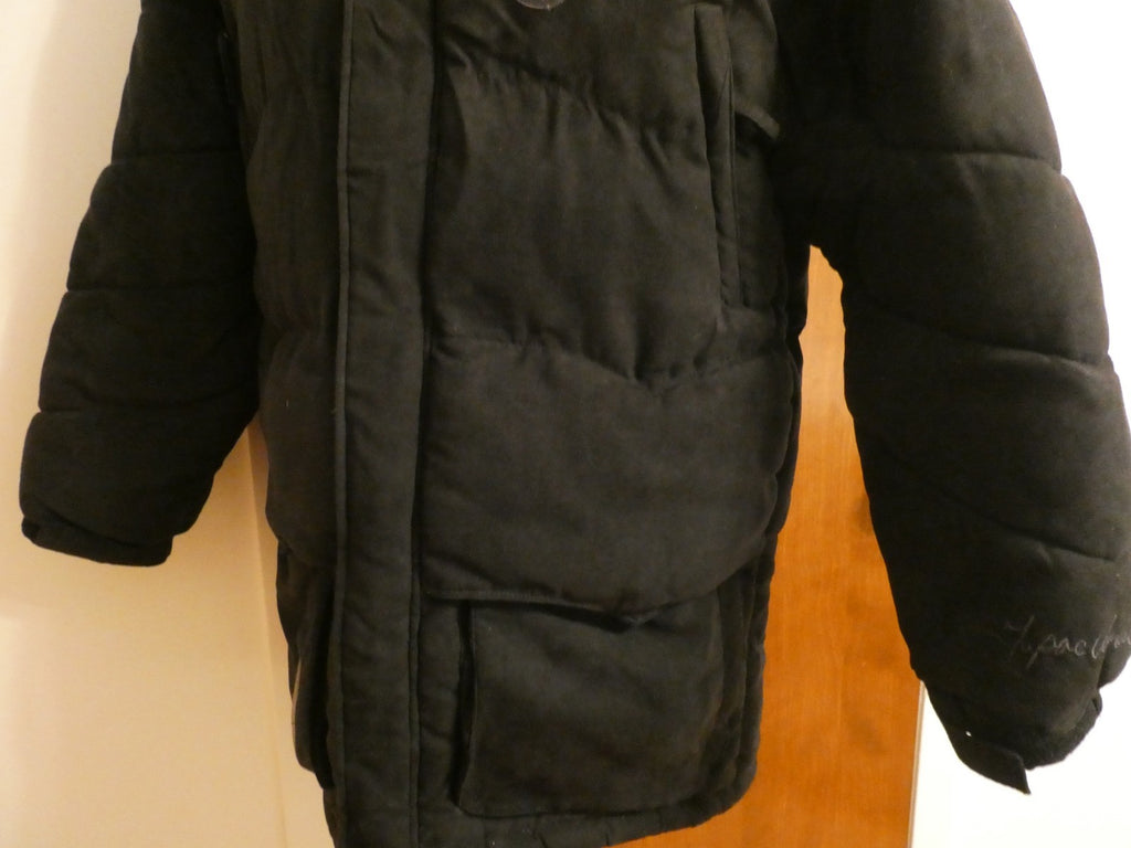 Makaveli Branded Men's Black Puffer Jacket Hood Lots of Pockets Size Medium