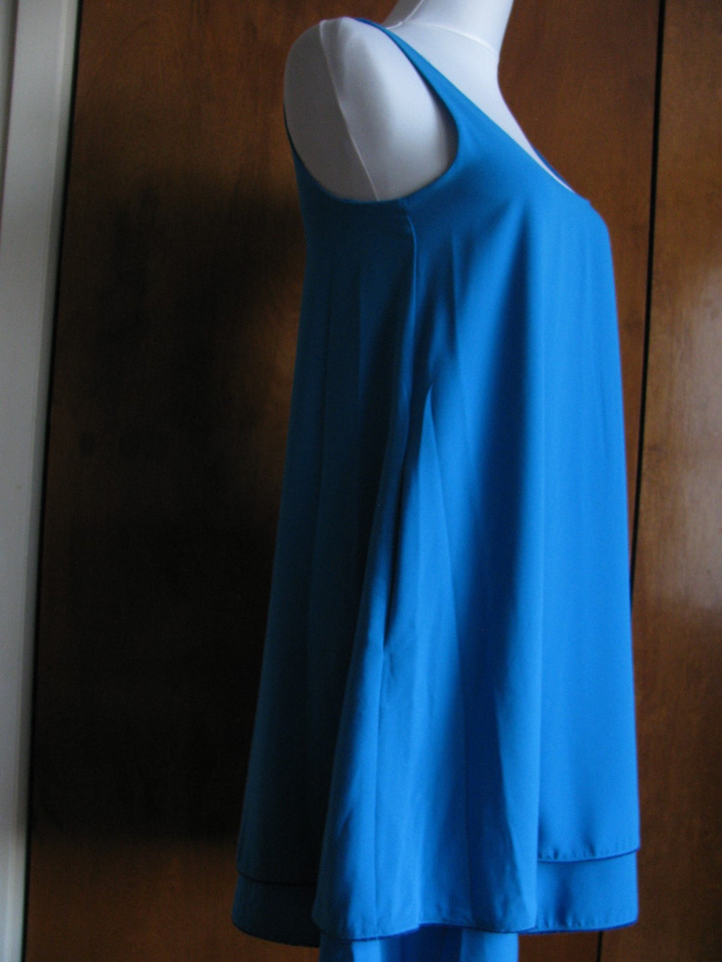 Rachel Rachel Roy women's blue lined layer mini dress Size Xsmall NWT